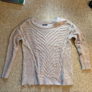 AEO sweater. Grey/purple